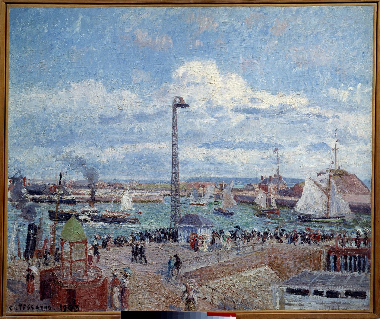 خليج الطيارين ، قبل ميناء لوهافر. رسم بيسارو كاميل (1830-1903) بواسطة كميل يعقوب بيسارو