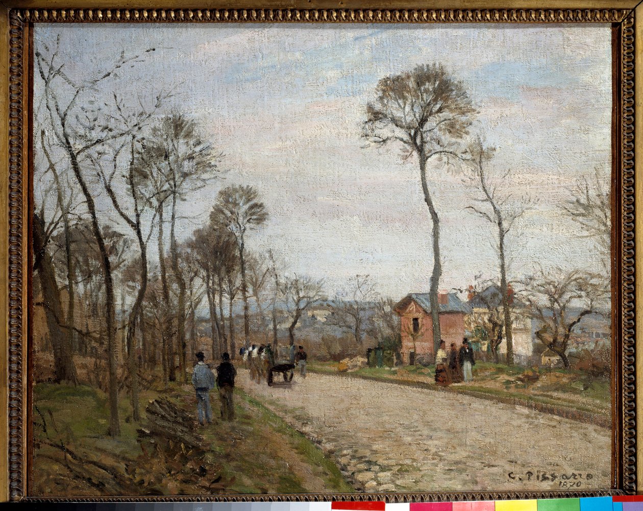 الطريق إلى Louveciennes. لوحة كاميل بيسارو (1830-1903) بواسطة كميل يعقوب بيسارو