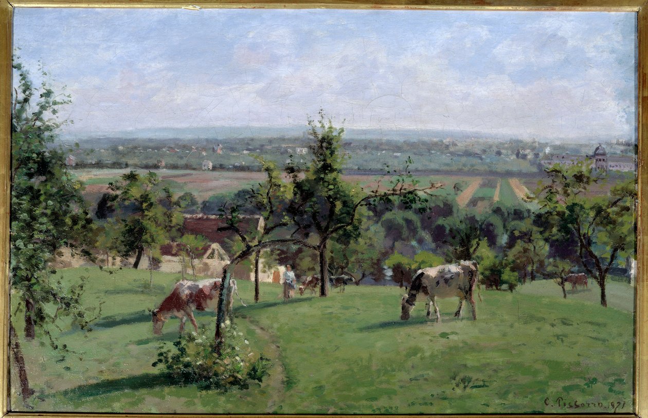 منحدرات Vesinet. لوحة كاميل بيسارو (1830-1903) بواسطة كميل يعقوب بيسارو