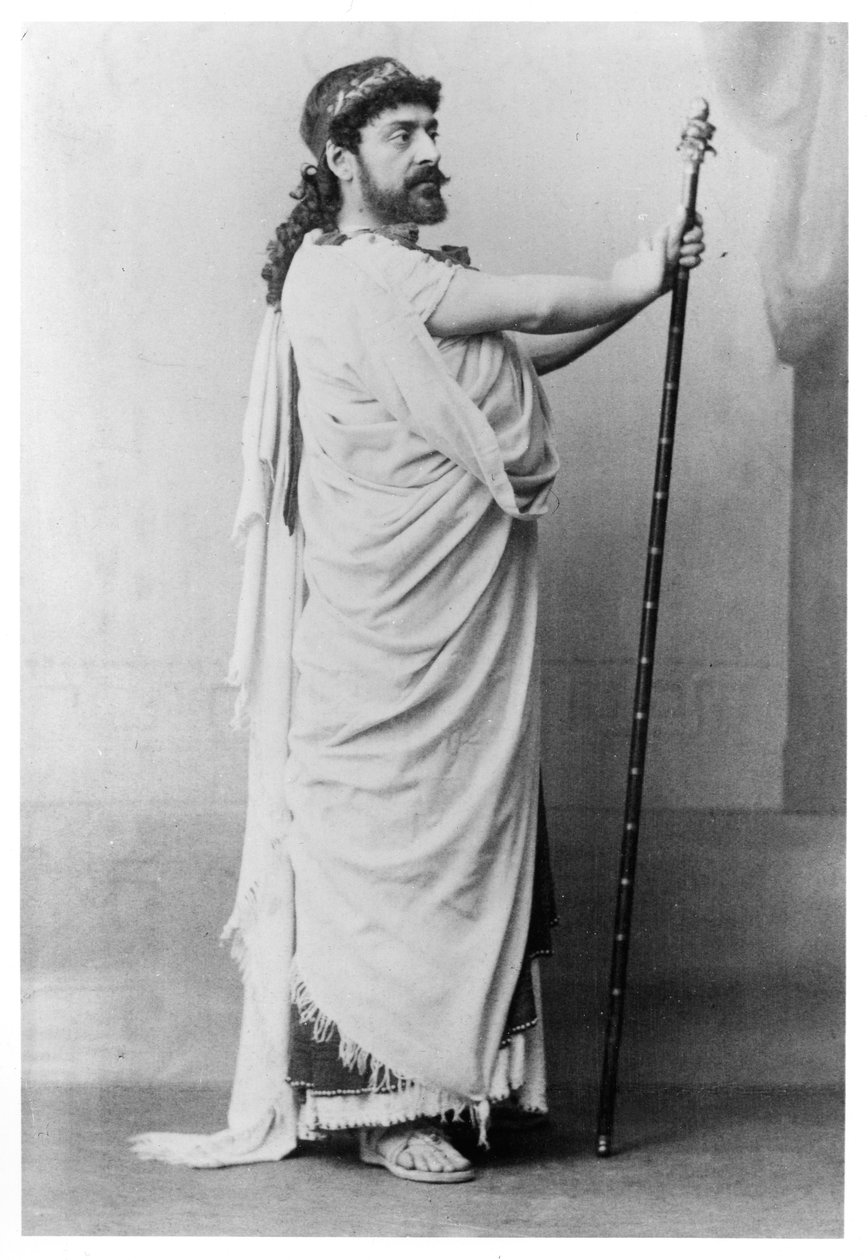 مونيت سولي (1841-1916) مثل أوديب في "أوديب ريكس" بواسطة سوفوكليس (496-406 قبل الميلاد) بواسطة كامو