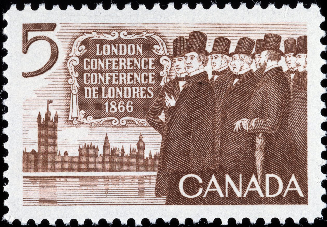 Canadian stamp on the London Conference بواسطة المدرسة الكندية