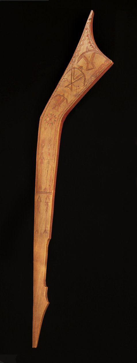 نادي "Gunstock" ، أوائل القرن التاسع عشر (خشب ، أصباغ) بواسطة المدرسة الكندية