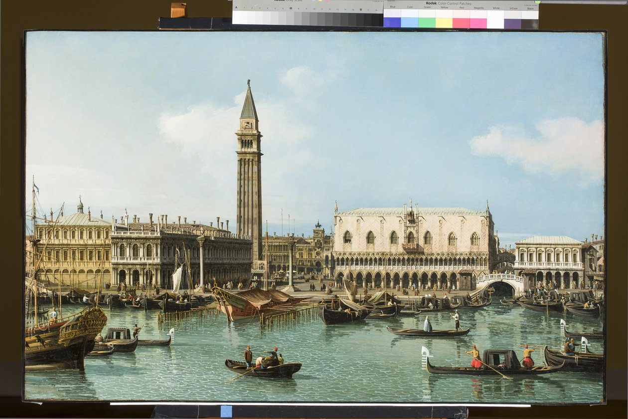 مولو من حوض سان ماركو ، البندقية ، c.1747-1750 بواسطة قناة جيوفاني أنطونيو (كاناليتو)