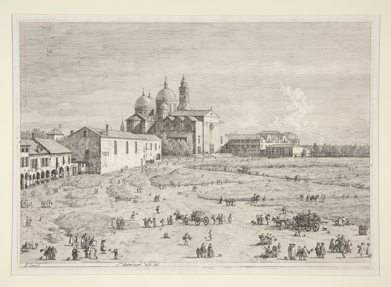 S. Giustina في العلاقات العامة؟ ديلا فالي ، من مسلسل Vedute (مشاهدات) بواسطة كاناليتو (قناة جيوفاني أنطونيو)