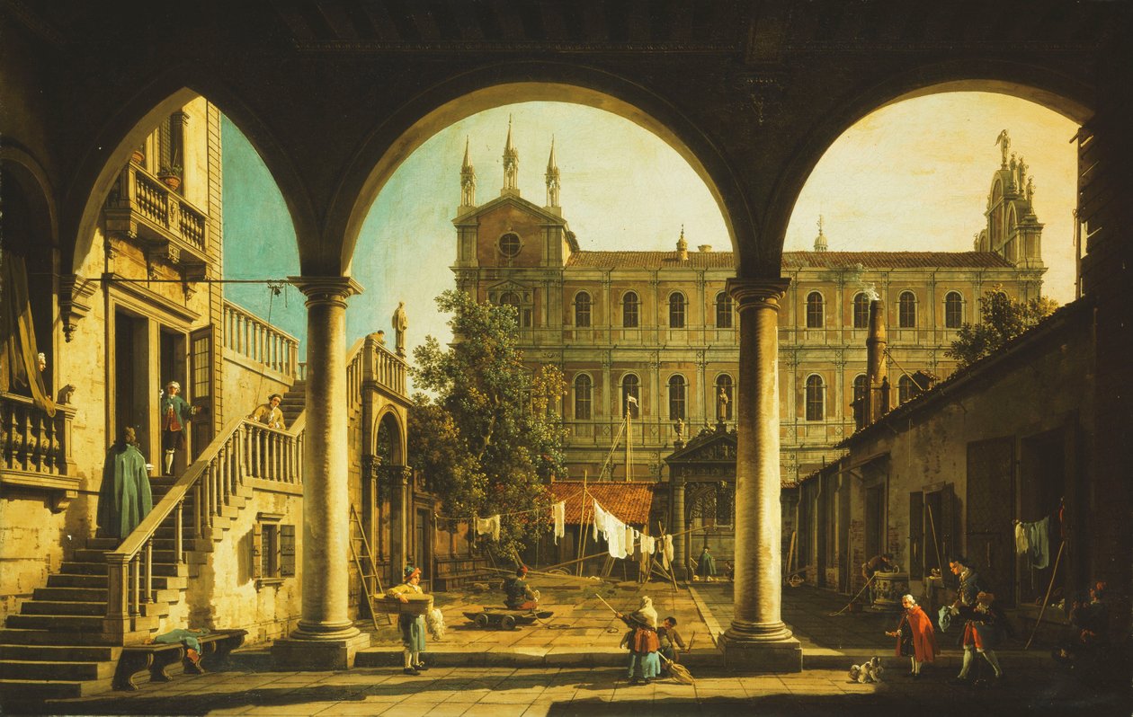 Capriccio من Scuola di San Marco ، البندقية ، من Palazzo Grifalconi-Loredan ، بواسطة قناة جيوفاني أنطونيو (كاناليتو)