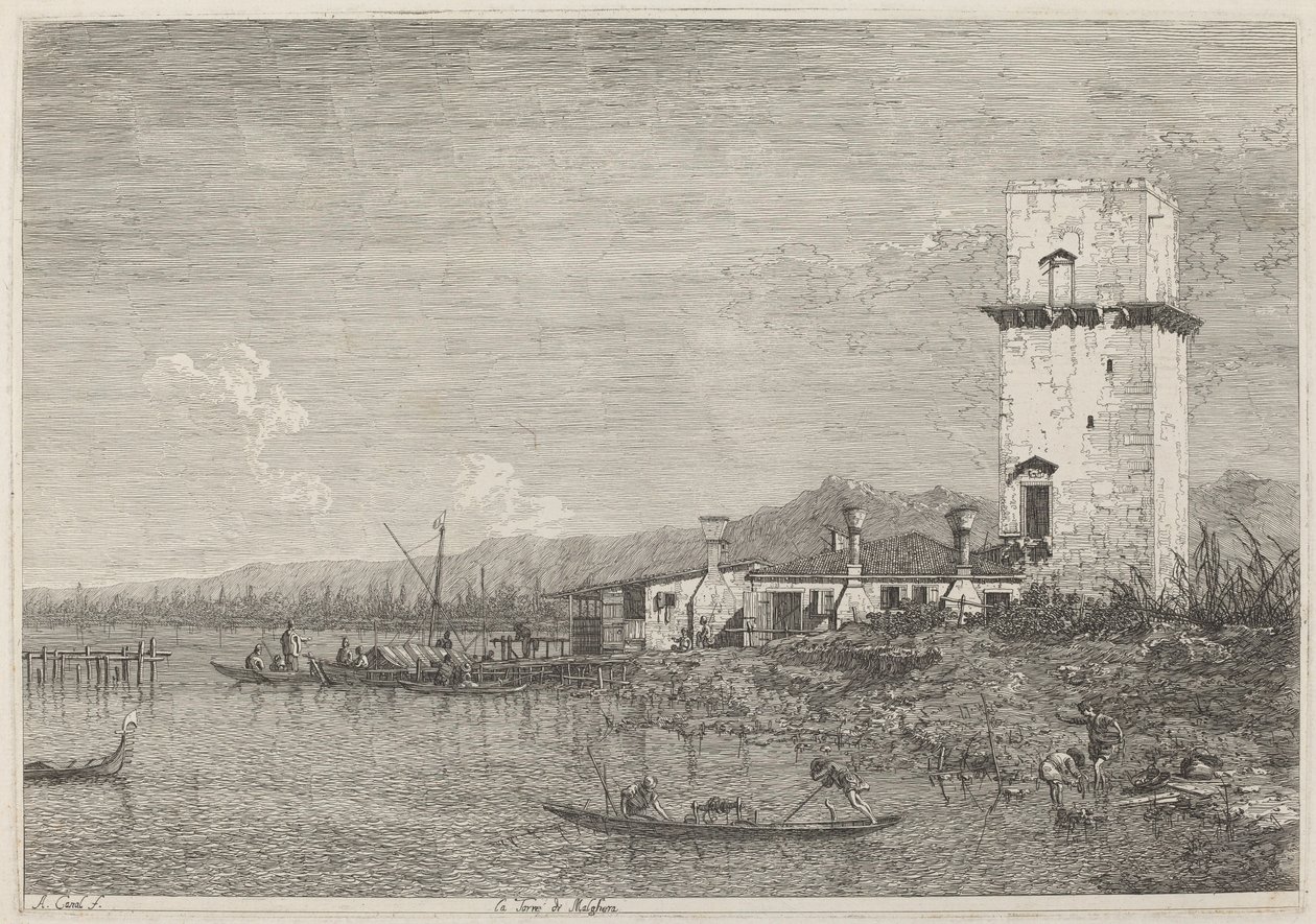 برج ملغيرا ، ج. 17351746. بواسطة كاناليتو