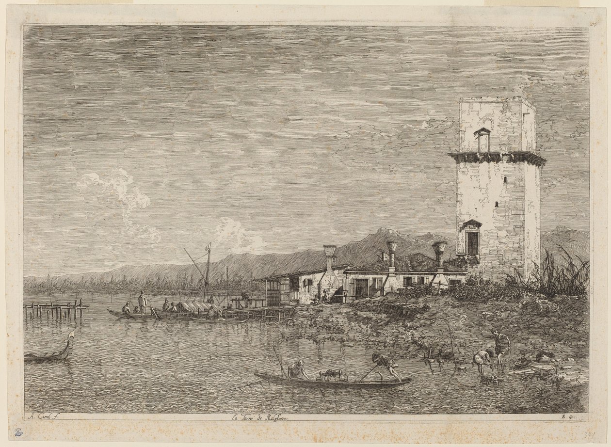 برج ملغيرا ، ج. 17351746. بواسطة كاناليتو
