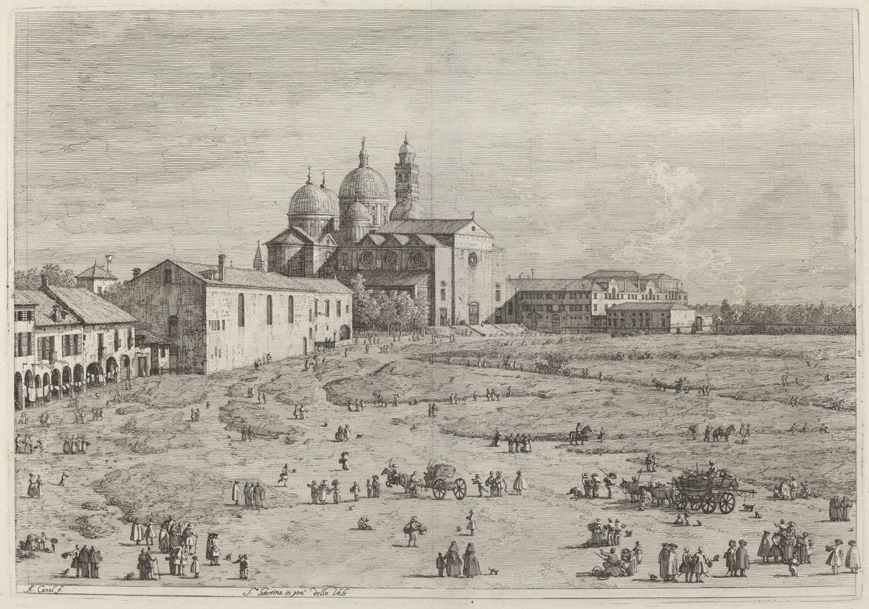 S. Giustina في برا ديلا فالي ، ج. 17351746. بواسطة كاناليتو