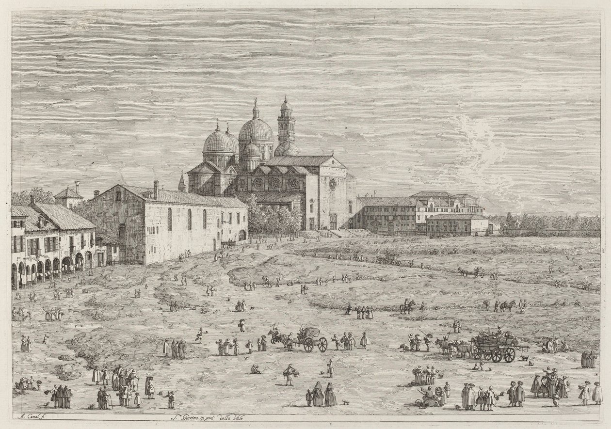 S. Giustina في برا ديلا فالي ، ج. 17351746. بواسطة كاناليتو