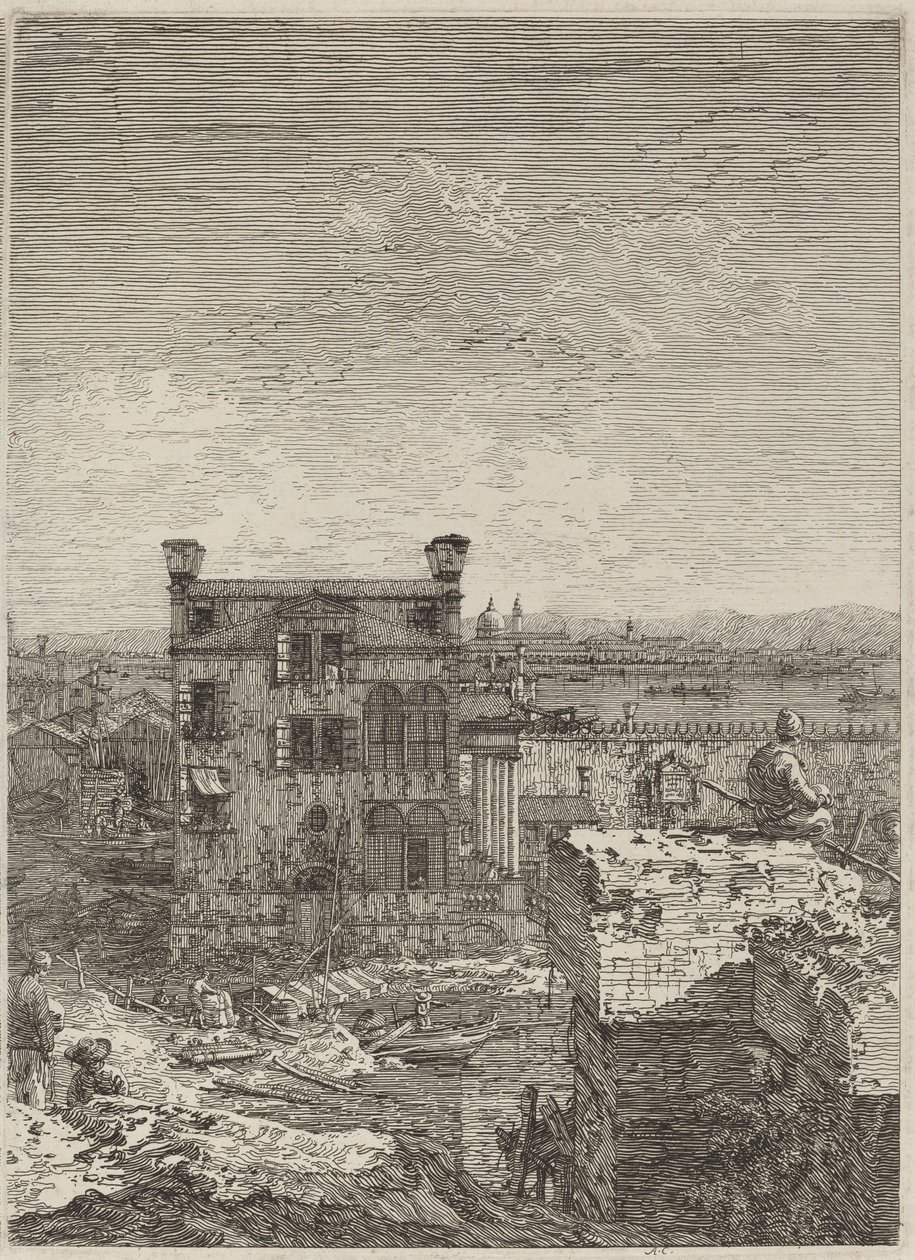 البيت مع Peristyle ، 1741. بواسطة كاناليتو