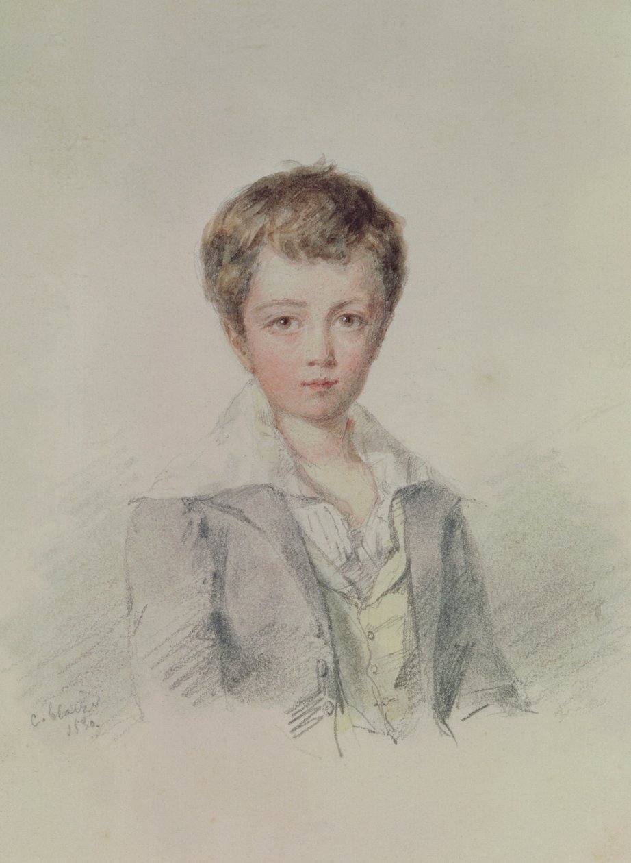 موريس ساند (1823-1889) (باستيل على ورق) بواسطة كانديد بليز