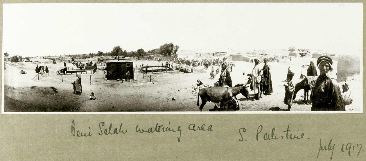 منطقة سقي بني صالح ، يوليو 1917 بواسطة كابتن. آرثر رودس