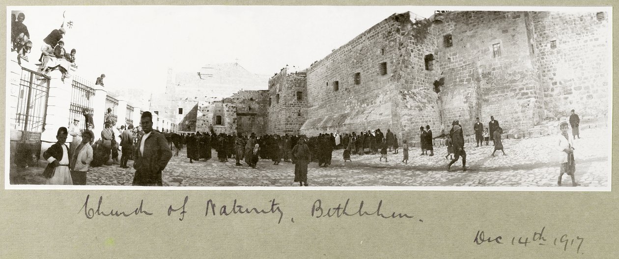كنيسة المهد ، بيت لحم ، 14 ديسمبر 1917 بواسطة كابتن. آرثر رودس