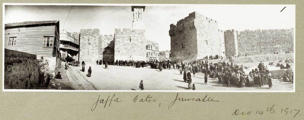 يافا جيتس ، القدس ، 14 ديسمبر 1917 بواسطة كابتن. آرثر رودس