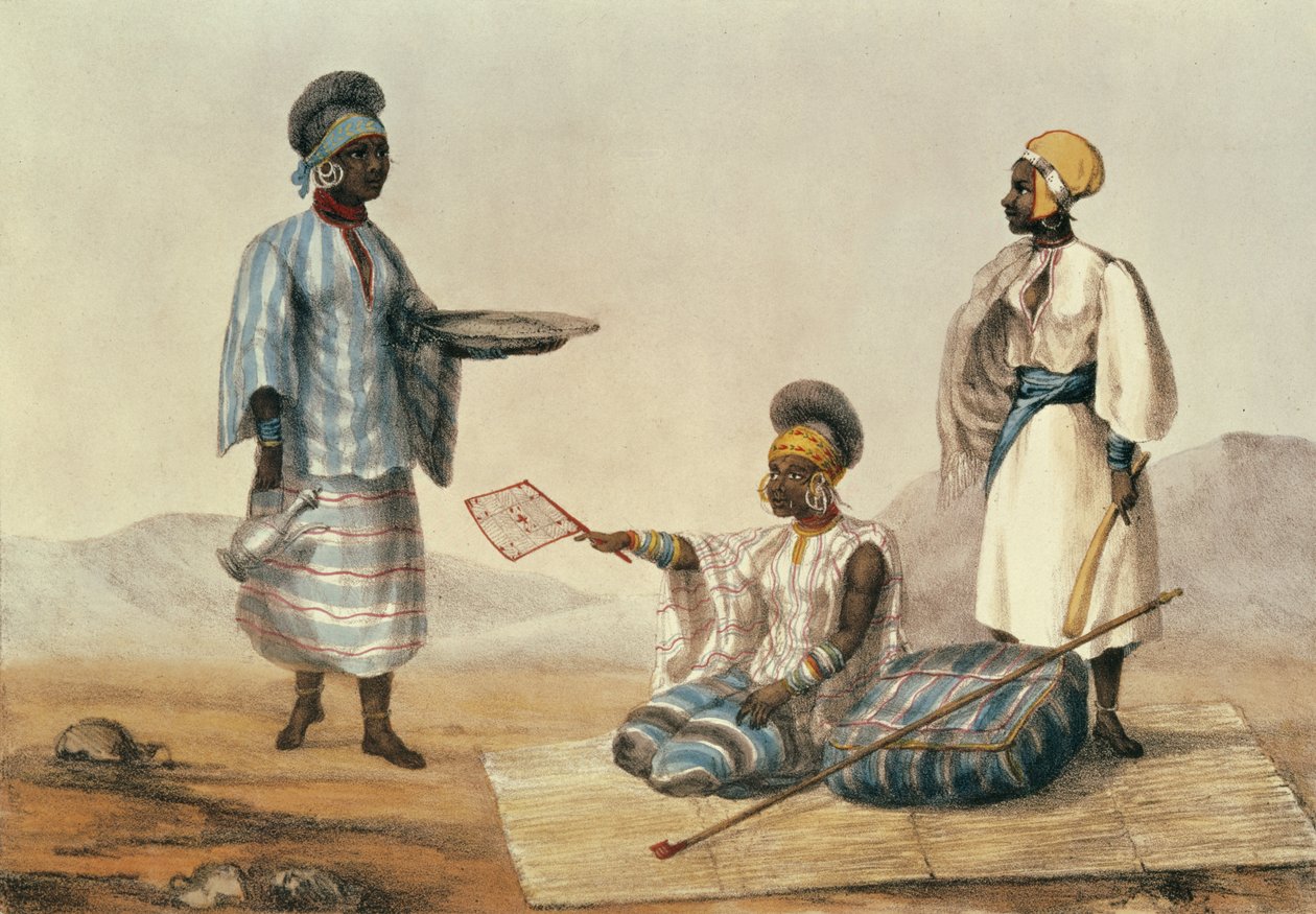 السود في السودان ، لوحة من قصة أسفار في شمال إفريقيا نقشها M. Gauci (من 1810 إلى 1846) 1821 بواسطة الكابتن جورج فرانسيس ليون