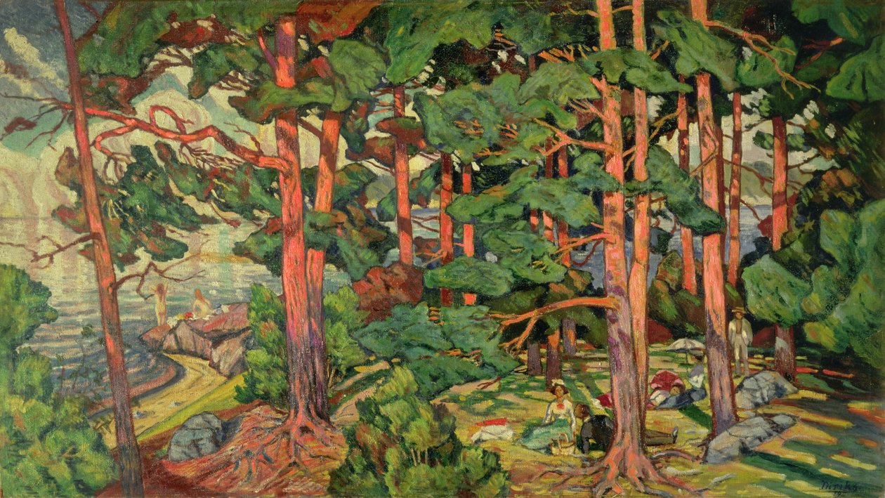 الظبي المناظر الطبيعية ، 1910 بواسطة Carl Edvard Diriks