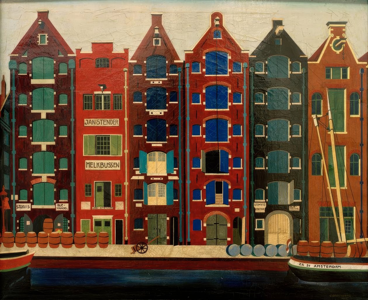 أمستردام ، Brouwersgracht بواسطة كارل جروسبرج
