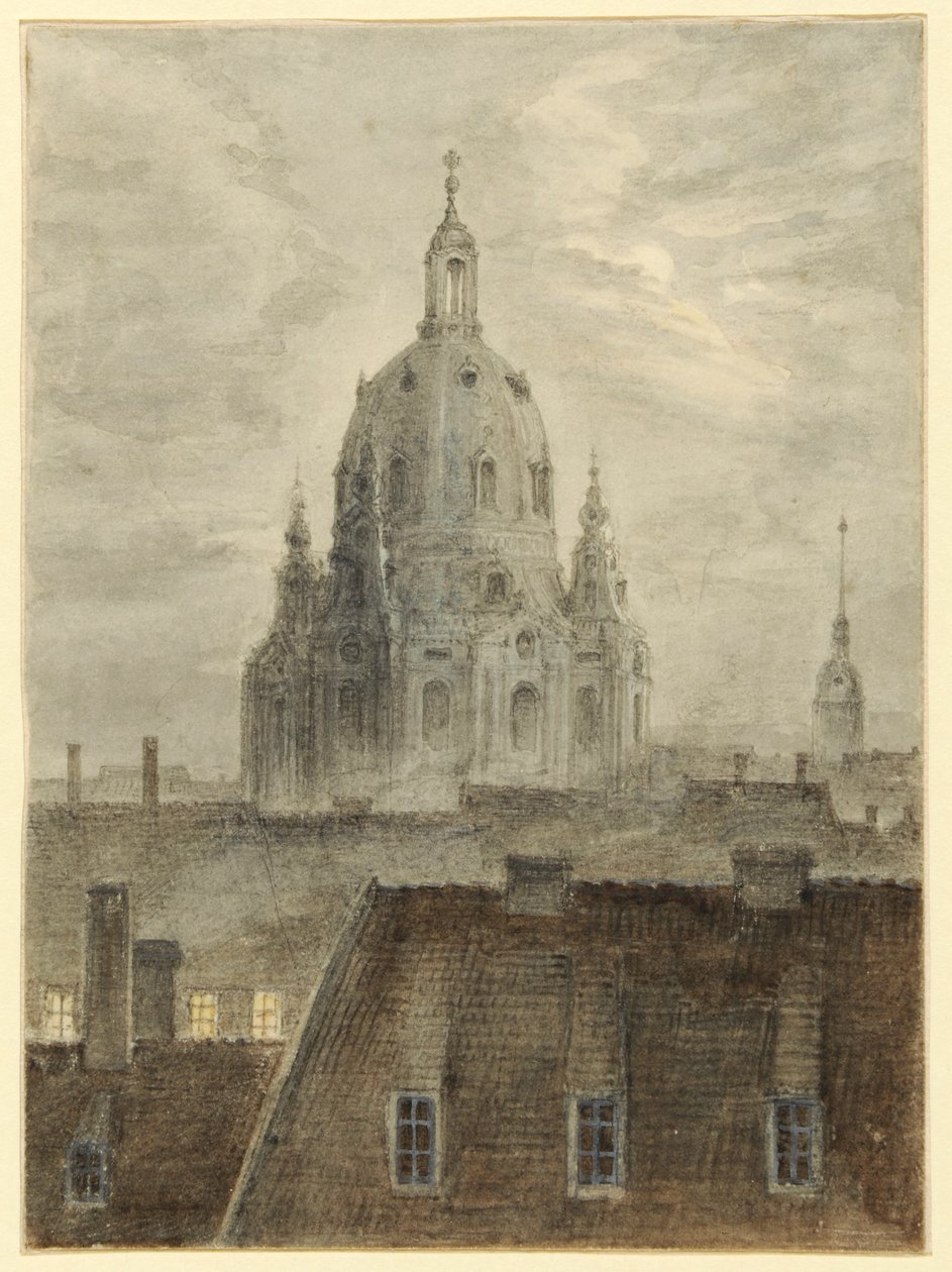 Frauenkirche في درسدن بواسطة كارل جوستاف كاروس