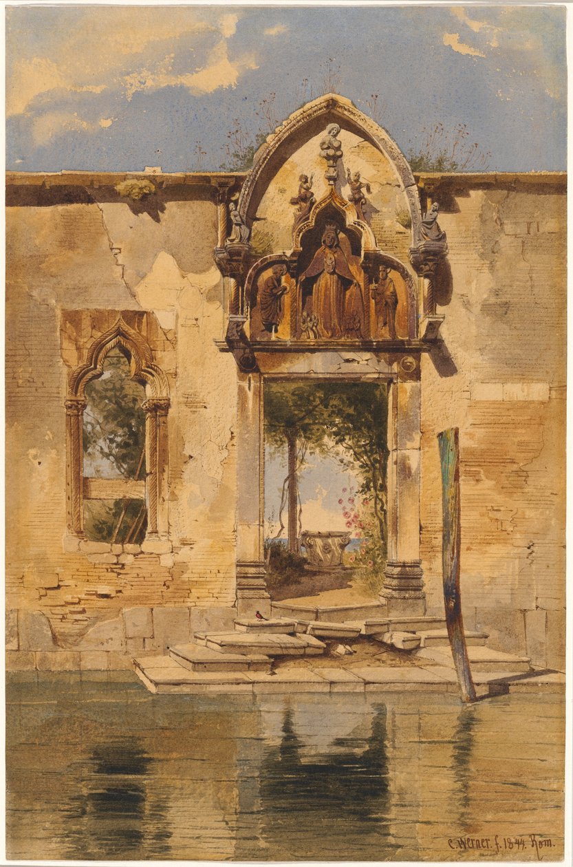 بوابة Madonna della Misericordia من القناة بواسطة كارل فريدريش هاينريش فيرنر