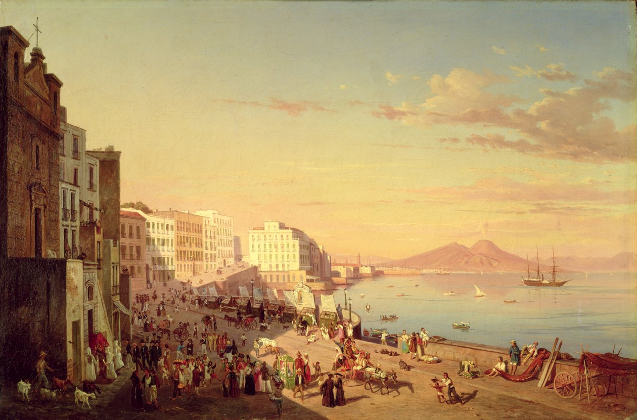 نابولي ، c.1830 بواسطة كارل فيلهلم جويتزلوف