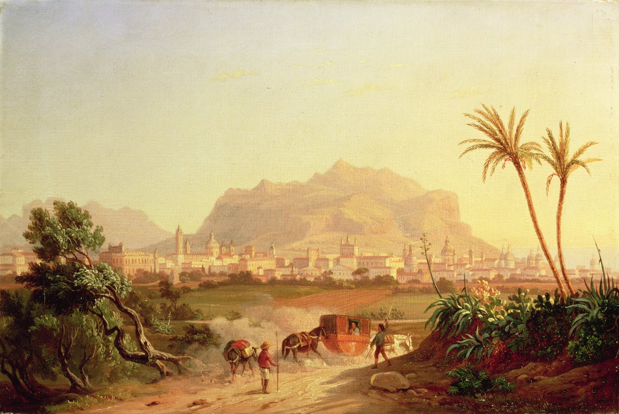 منظر باليرمو ، ج .1831 بواسطة كارل فيلهلم جويتزلوف