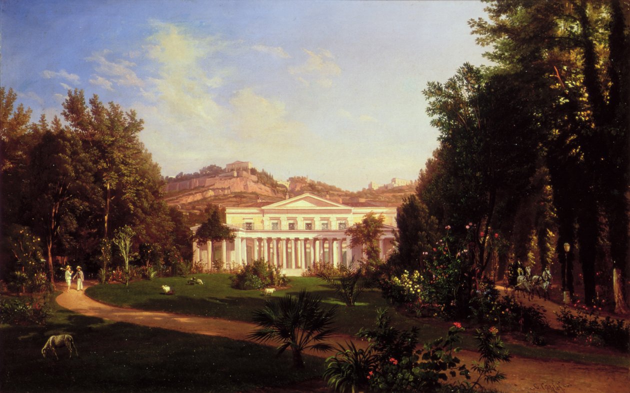 فيلا Pignatella ، ريفييرا دي شيايا ، نابولي ، c.1845 بواسطة كارل فيلهلم جويتزلوف