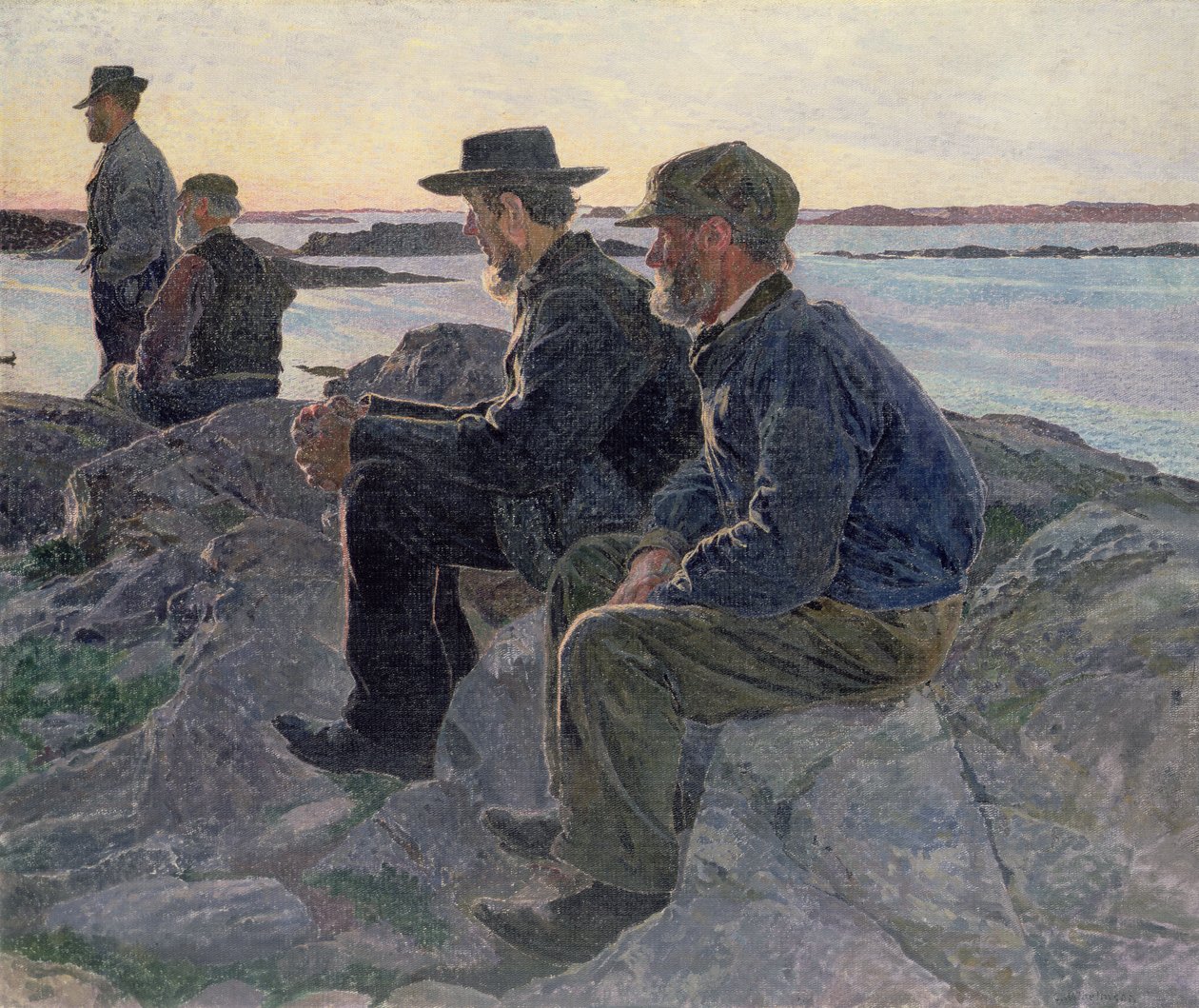على الصخور في Fiskebackskil ، 1905-6 بواسطة Carl Wilhelm Wilhelmson
