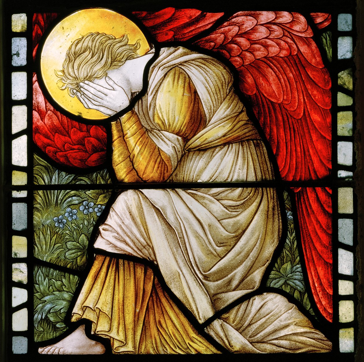Betws Bledrws ، St Bledrws ، Shrigley & Hunt (1873-1982) ، Carl Almquist ، Weeping Angel ، 1886 بواسطة كارل المكويست