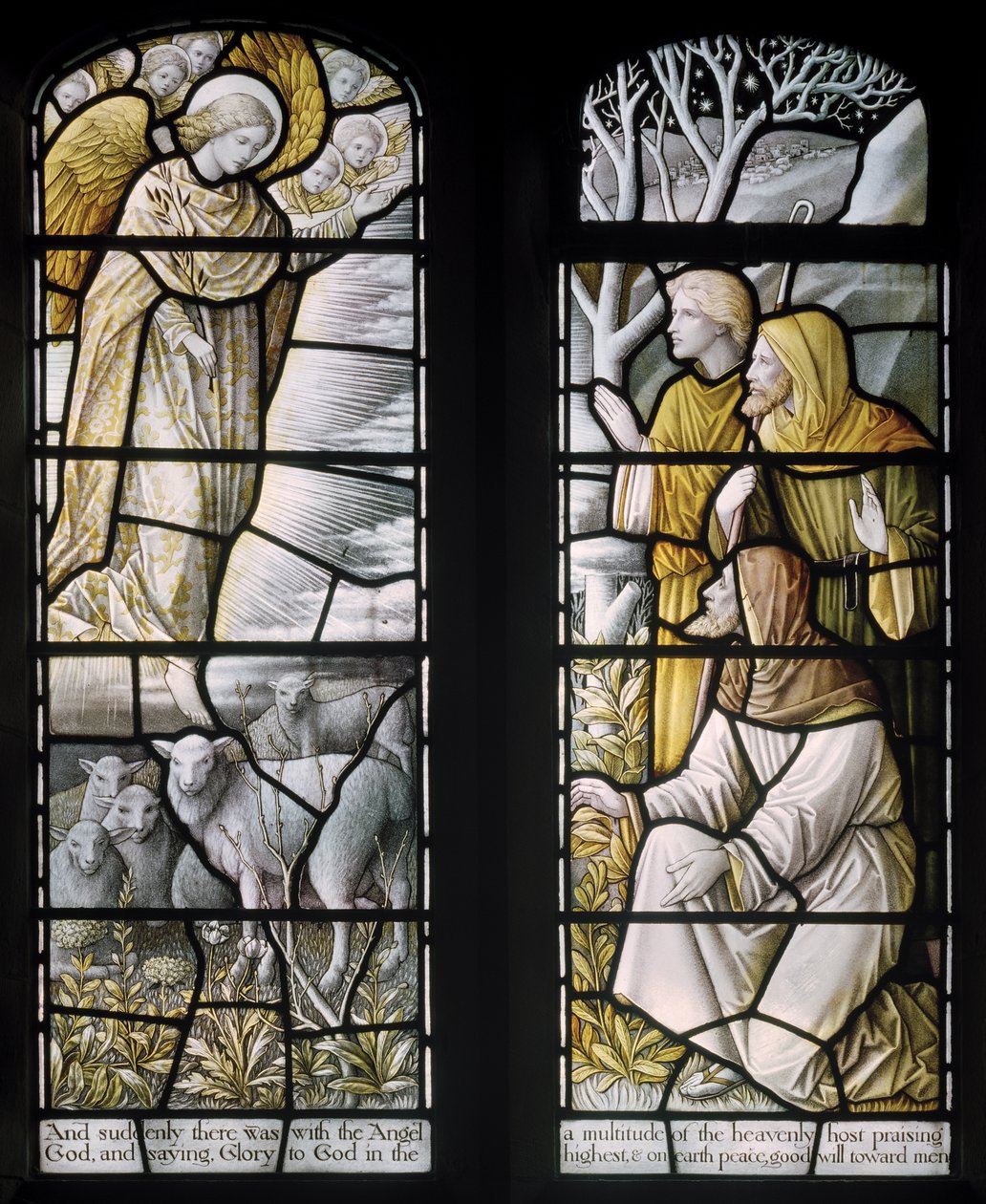 Over Wyresdale، Christ Church، Shrigley & Hunt (1873-1982) ، Carl Almquist ، The Shepherds Church ، Shepherding ، Sheep ، 18 بواسطة كارل المكويست