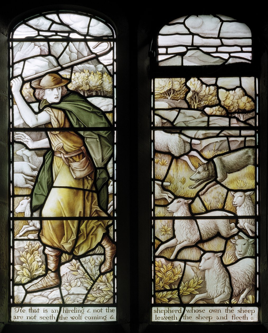 Over Wyresdale، Christ Church، Shrigley & Hunt (1873-1982) ، Carl Almquist ، The Shepherds Church ، Shepherding ، Sheep ، 18 بواسطة كارل المكويست