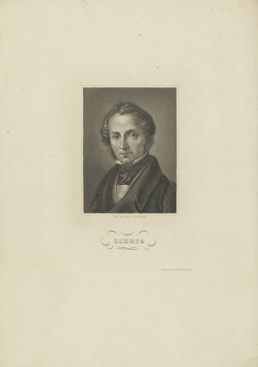 صورة الكيميائي Justus von Liebig ، c. 1840. بواسطة كارل بارث