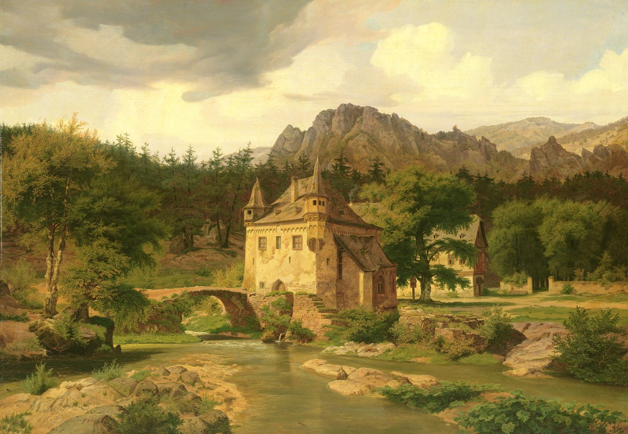 القلعة في الجبال ، 1835 بواسطة كارل دال