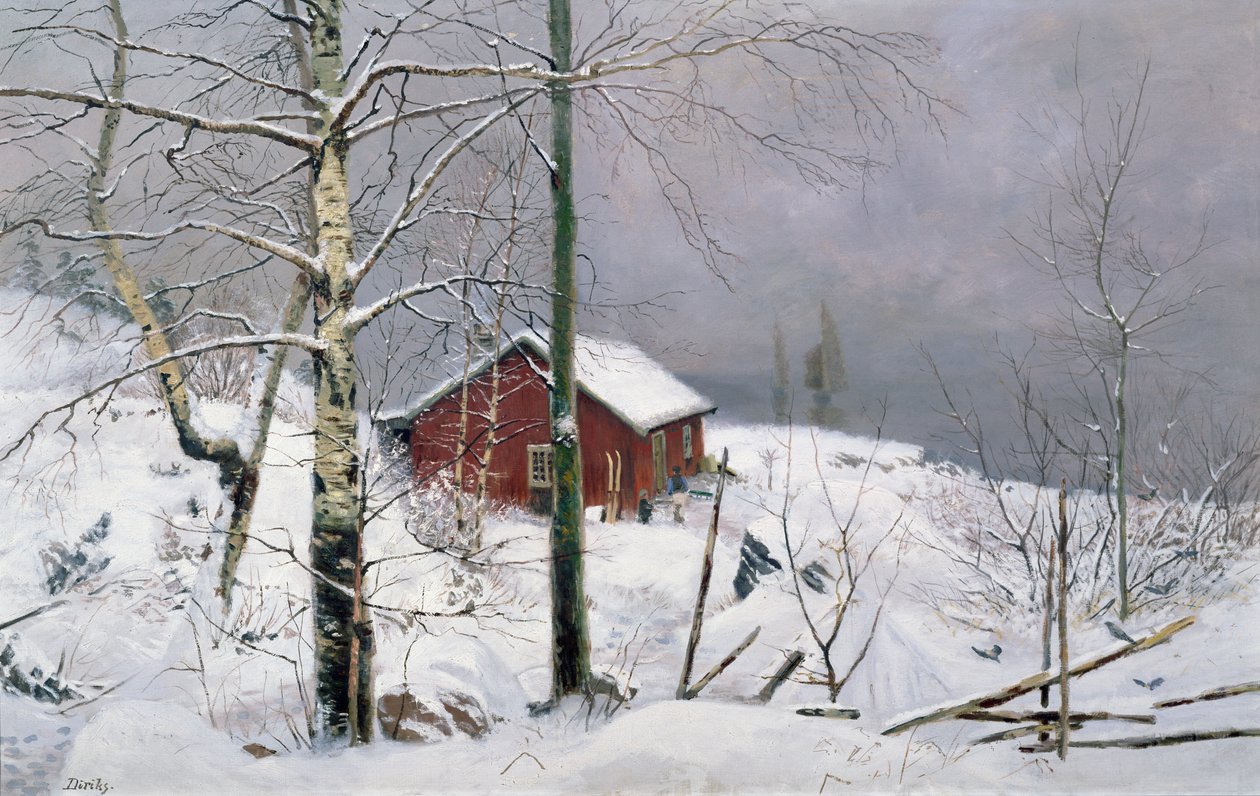 ملكية صغيرة (زيت على قماش) بواسطة Carl Edvard Diriks