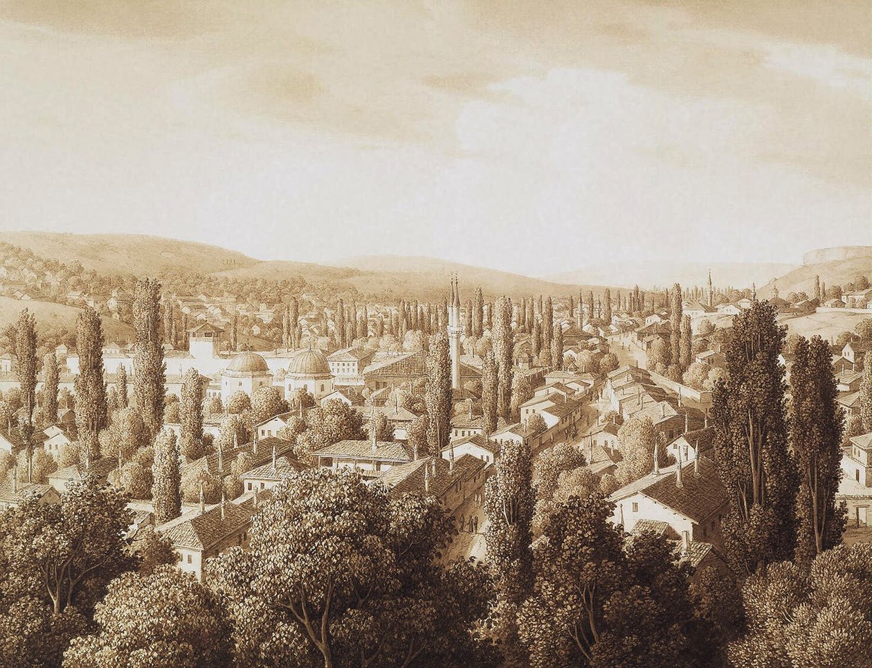 منظر لبخشيساري ، 1824 بواسطة Carl Ferdinand von Kugelgen