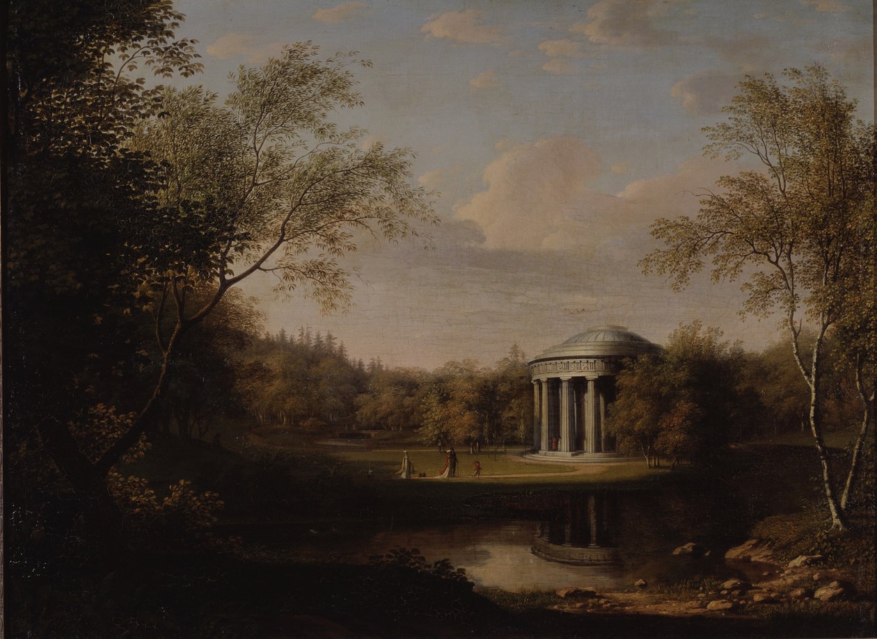 منظر لمعبد الصداقة في بافلوفسك ، ج. 1800 بواسطة Carl Ferdinand von Kugelgen