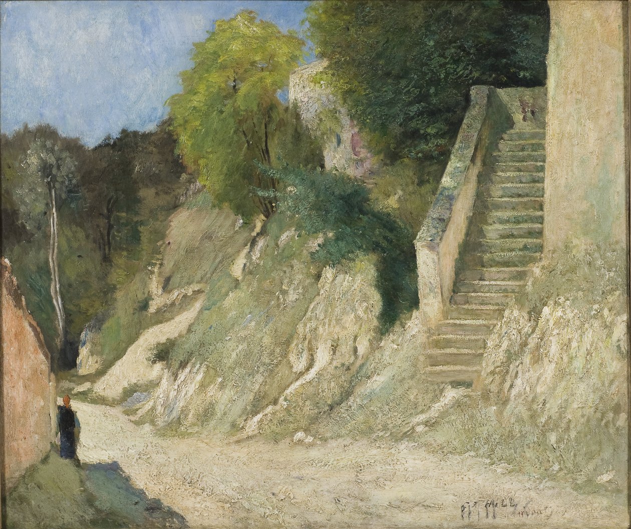 صعود حاد في Montigny-sur-Loing ، 1876 بواسطة كارل فريدريك هيل