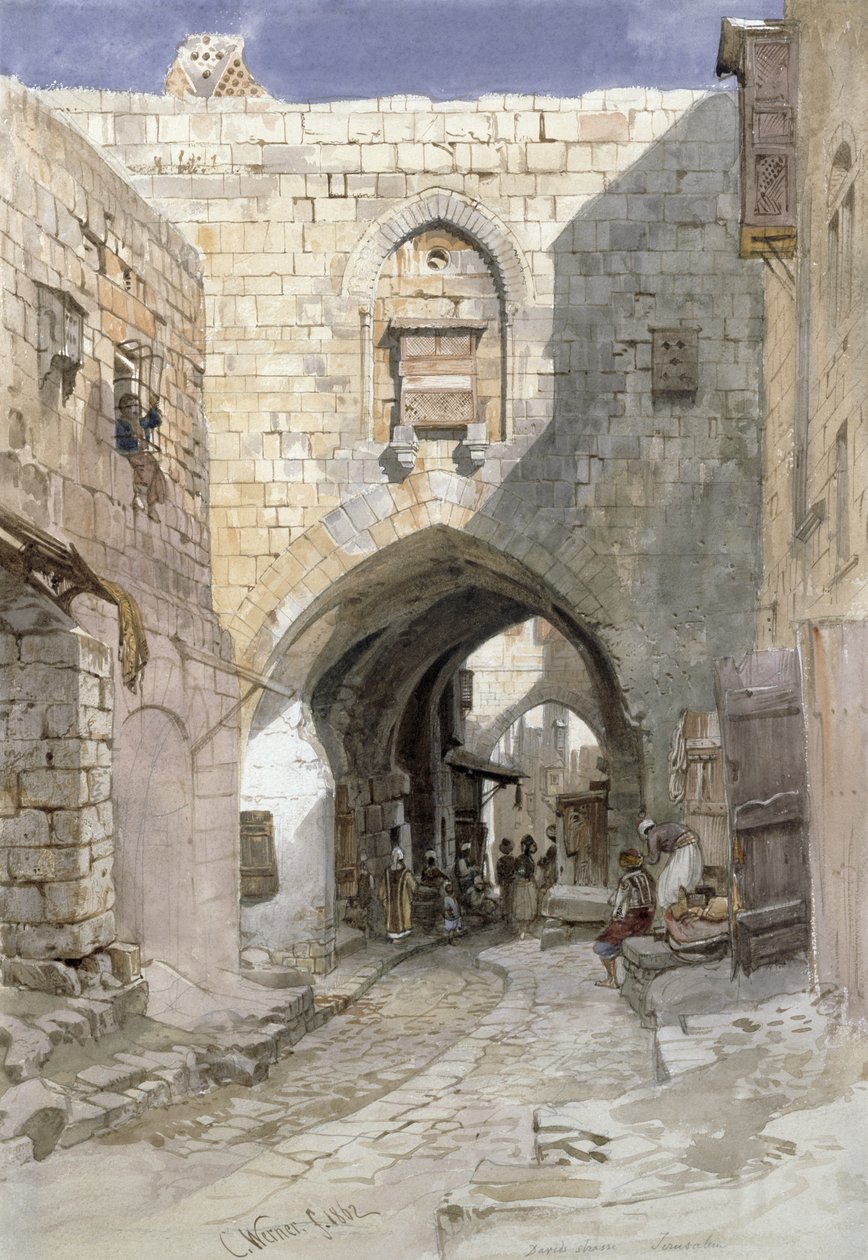 ديفيد ستراس ، القدس ، 1862 بواسطة كارل فريدريش هاينريش فيرنر