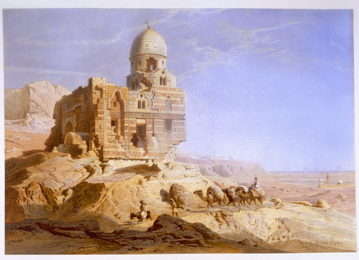 مقابر الخلفاء ، القاهرة ، 1871 بواسطة كارل فريدريش هاينريش فيرنر
