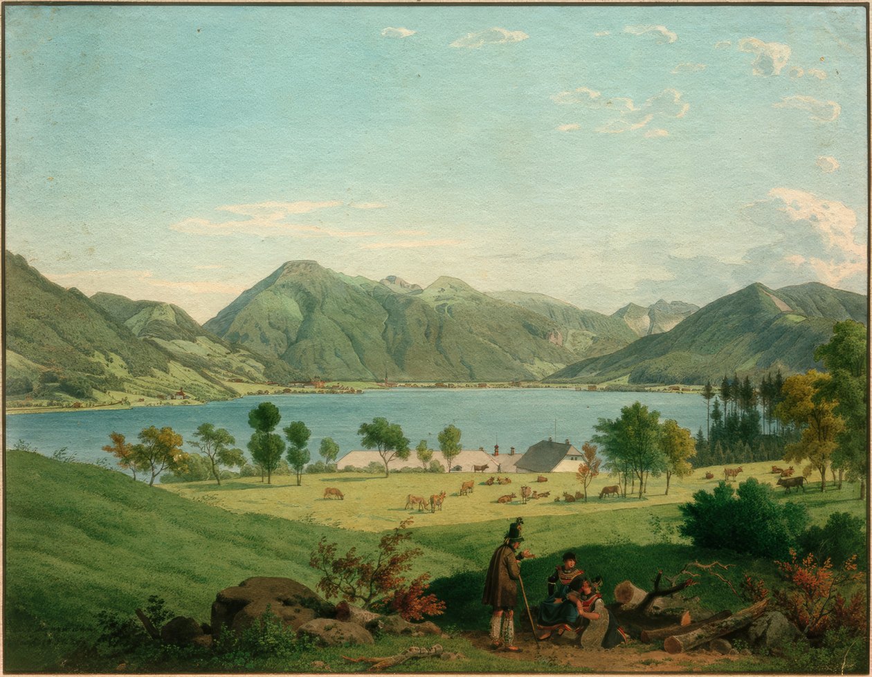 Der Tegernsee bei Kaltenbrunn بواسطة كارل فريدريش هاينزمان