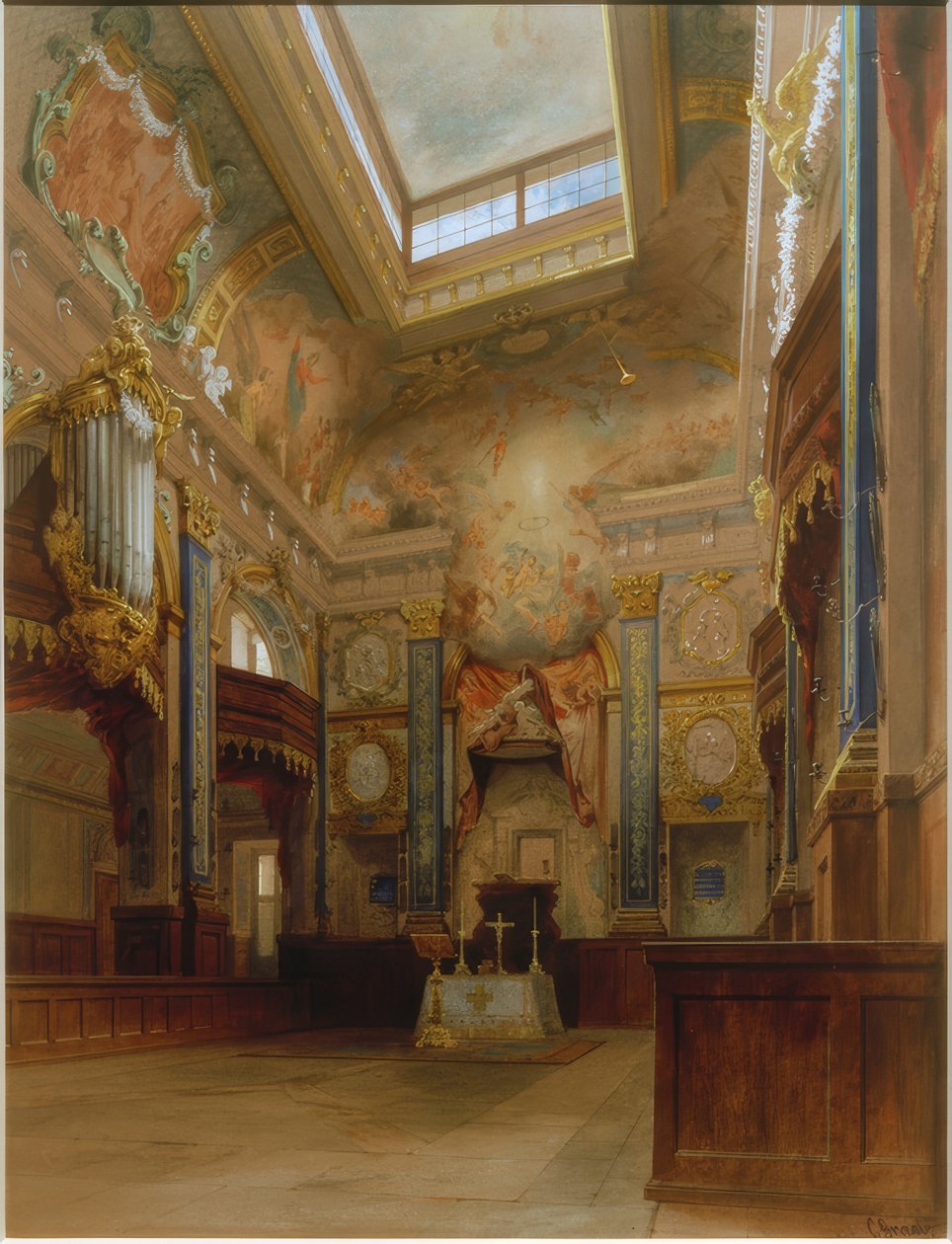 Kapelle im Schloss Charlottenburg بواسطة كارل جورج أنطون جراب