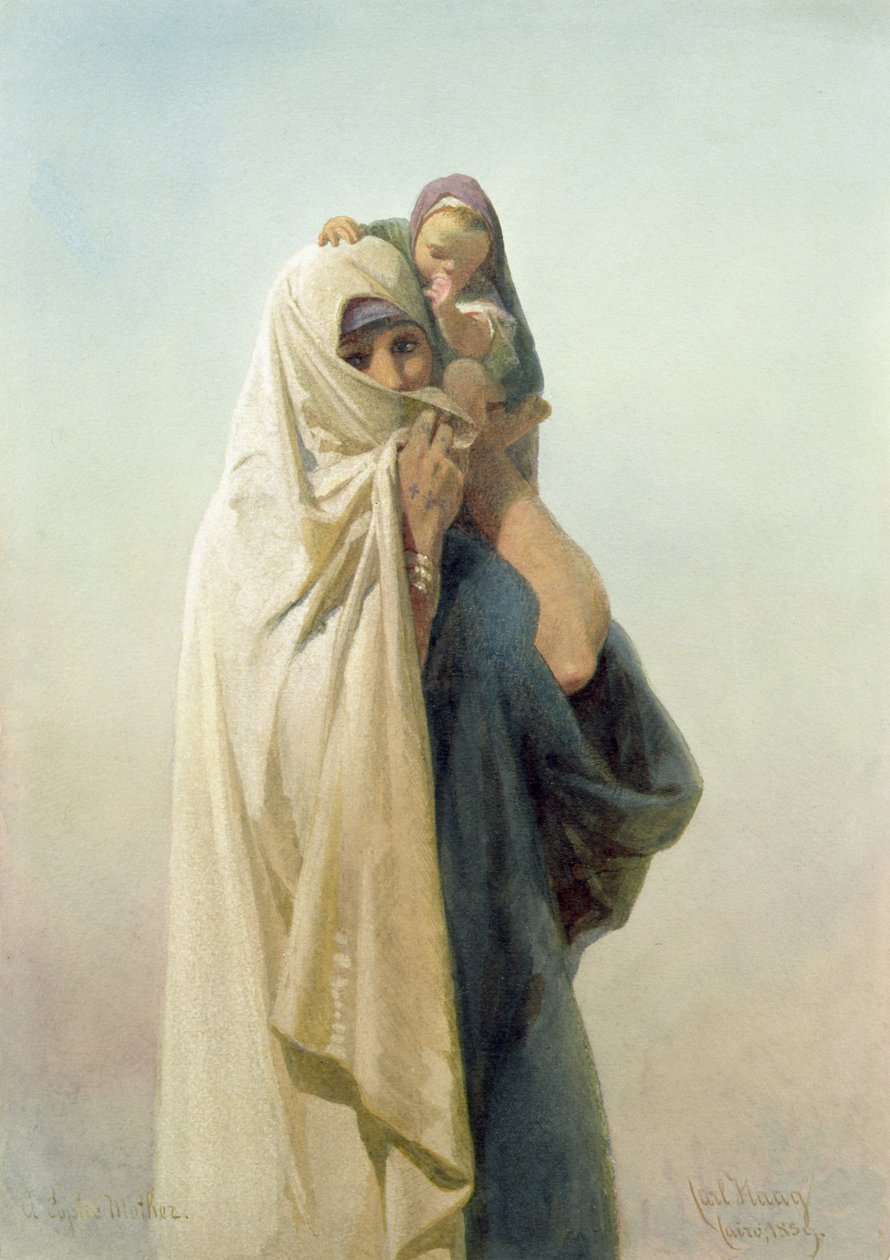 أم قبطية 1859 بواسطة كارل هاج