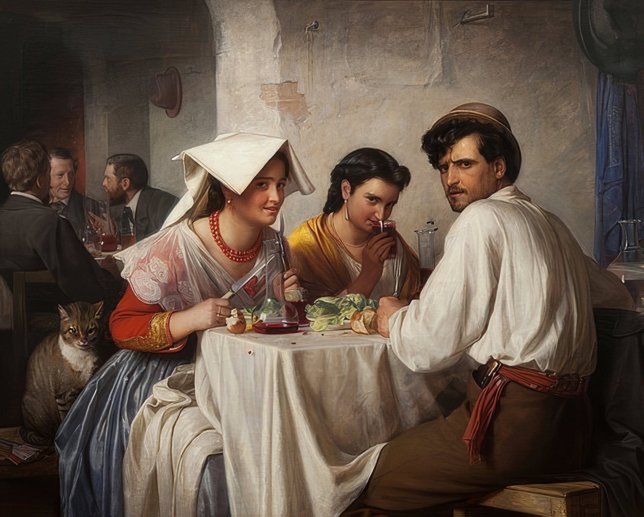 في أوستيريا رومانية. 1866 بواسطة كارل هاينريش بلوخ