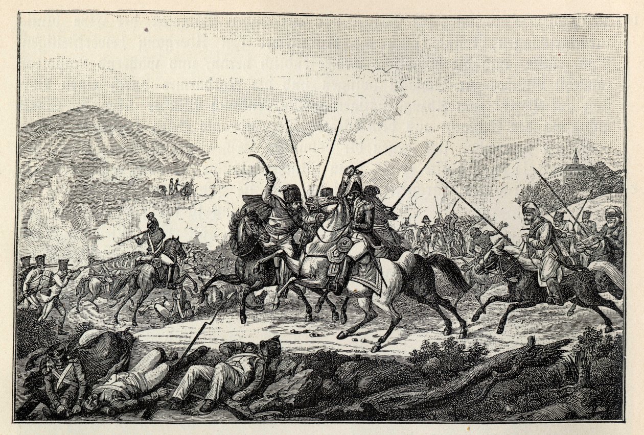 أسر الجنرال فاندامي في معركة كولم في 30 أغسطس 1813. بواسطة كارل هاينريش راهل