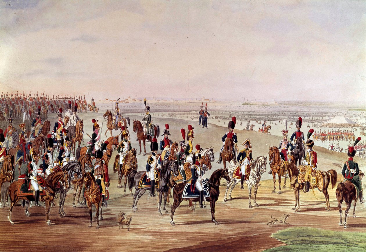 صورة عامة لسلاح الفرسان الفرنسي ، حوالي 1809 رسم لكارل هاينريش راهل (1779-1843) بعد ويلهيم فون كوبيل (1766-1855). خافت. 0،49 × 0،7 م. باريس ، Musee de l