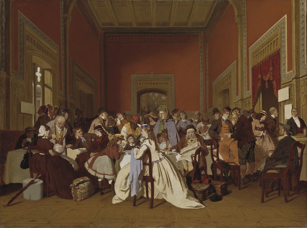 غرفة انتظار الدرجة الثانية ، ج .1865 بواسطة Carl Hendrik d Unker
