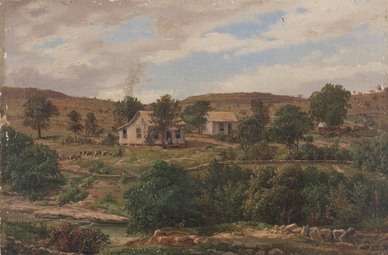 مزرعة Klappenbach بالقرب من مدينة جونسون ، تكساس بواسطة Carl Hermann Frederick Lungkwitz