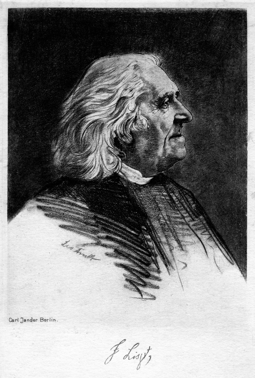 فرانز ليزت 1811-1886 ، مؤلف وعازف البيانو المجري ، القرن العشرين. بواسطة كارل ياندر