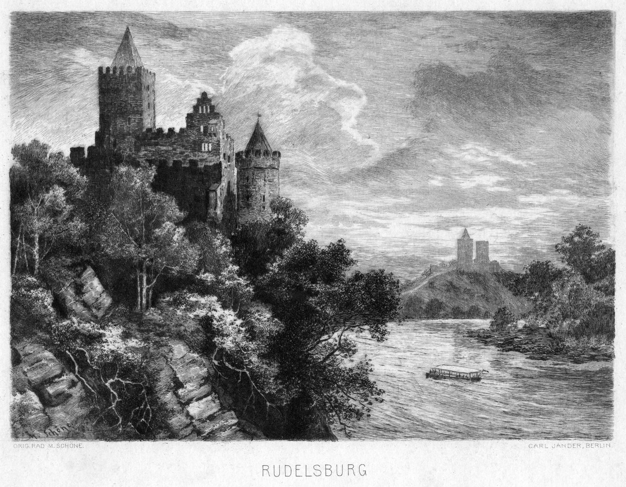 Rudelsburg ، ألمانيا ، c1900 بواسطة كارل ياندر
