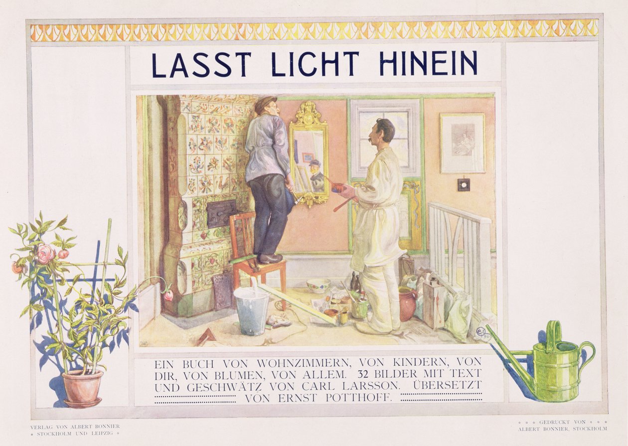 الواجهة الأمامية لـ &39;Lasst Licht Hinin&39; (&39;Let in More Light&39;) ، 1909 بواسطة كارل لارسون