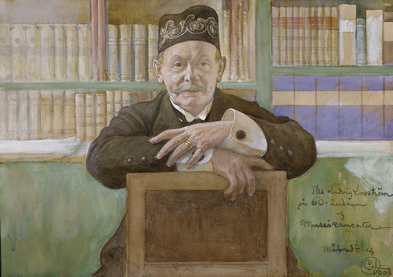 لودفيج لوستروم ، 1908 (مرحاض على ورق) بواسطة كارل لارسون